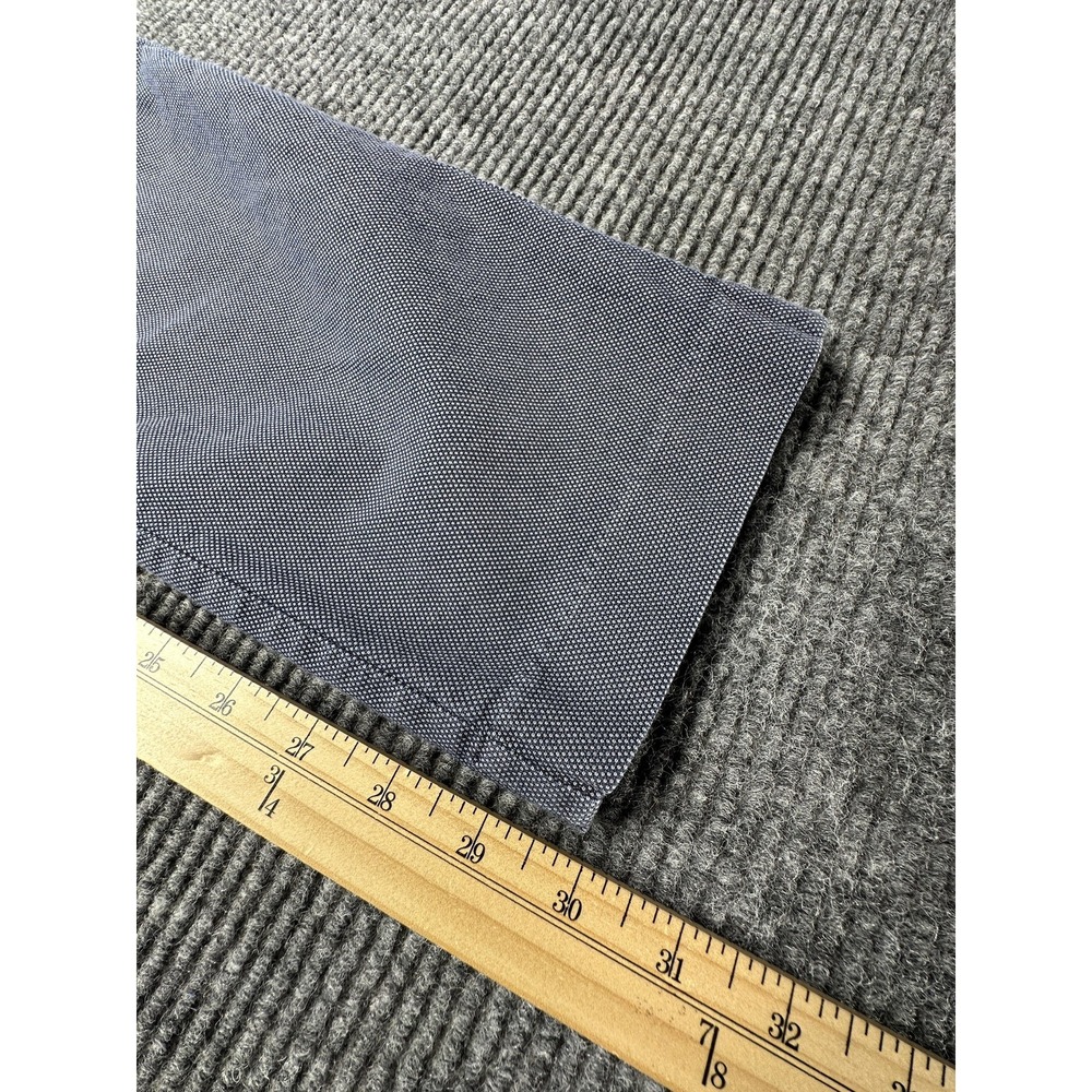 Nordstrom Mens Shop Pants Mens 32W Blue Gray Athletic Fit Non Iron Stretch Chino - Picture 2 of 7